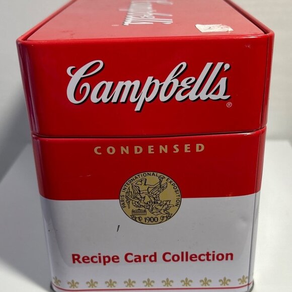 Campbells Condensed Recipe Card Tin Box Recipe Cards Dividers & Blank EUC 2007 - Picture 2 of 10